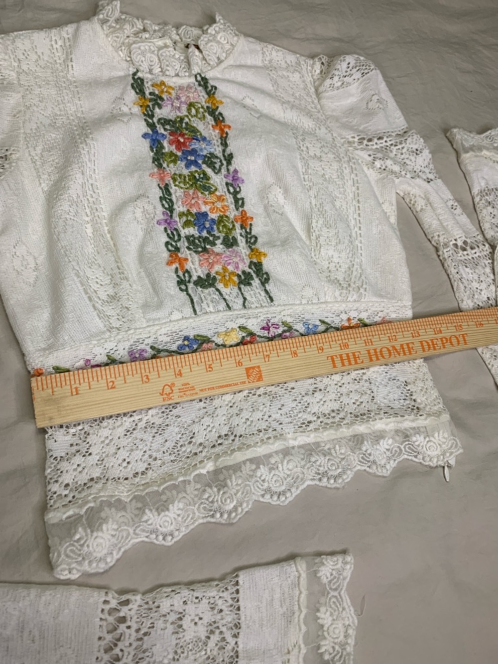 NWT FREE PEOPLE Garden Grace Top Ivory Combo MSRP $198 Size XS - Picture 10 of 15